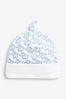 JoJo Maman Bébé Blue Little Elephant Cotton Baby Hat