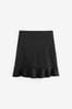 Clarks Black Senior Girls School Peplum Skirt
