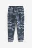 Blue Camouflage Slim Fit Cuffed Joggers (3-16yrs)