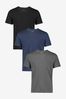BOSS Black/Blue/Grey Classic T-Shirts 3 Pack