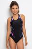 Pour Moi Black & Purple Multi Energy Chlorine Resistant Swimsuit