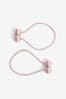 Pink Magnetic Curtain Tie Backs Set of 2