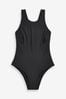 Black Light Flow Period High Neck Swimsuit