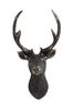 Black Metal Effect 3D Stag Head Wall Art