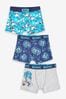 Sonic Blue Trunks 3 Pack (3-14yrs)