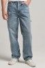 Superdry Blue Organic Cotton Vintage Carpenter Jeans