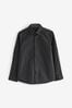 Black Long Sleeve Smart Trimmed Shirt (3-16yrs), Long Sleeve
