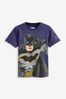 Batman Marineblau - Marvel Superhero Kurzärmeliges T-Shirt (3-16yrs)