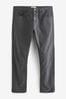Charcoal Grey Slim Coloured Stretch tweed Jeans, Slim