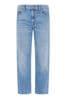 7 For All Mankind The Modern Straight Diary Jeans mit hohem Bund, Blau
