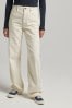 Superdry White Vintage Wide Leg Cord Trousers