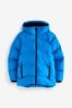 Cobalt Blue Fleece Lined Padded Puffer Coat (3-17yrs)