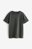 Grey Charcoal Cotton Short Sleeve T-Shirt (3-16yrs)