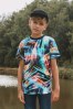 Neon Bright All-Over Print Short Sleeve T-Shirt (3-16yrs)