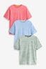 Pastel Multi 3 Pack Stag Marl T-Shirt