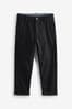 Black Tapered Loose Fit Stretch Chino Trousers (3-17yrs)