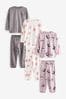 Panda/Katze/gepunktet - Schlafanzug mit Hose im Jogginghosen-Stil im 3er-Pack (3-16yrs)
