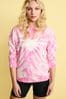 Knüpfbatik, pink - Come on Barbie, Let's Go Party!' Barbie Sweatshirt mit Knüpfbatik