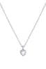 Ted Baker Silver Tone HANNELA: Crystal Heart Pendant Necklace