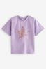 Purple Star Short Sleeve Sequin T-Shirt (3-16yrs)