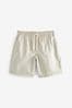 Stone Natural Drawstring Waist Shorts with Stretch