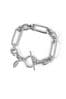 Orelia London Rectangular Link T-Bar Bracelet