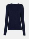 Whistles Blue Annie Sparkle Crew Neck Jumper