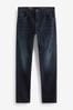 Deep Blue Straight Vintage Stretch Authentic Jeans, Straight Fit
