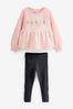 Pink Baker by Ted Baker (12-18mths- 13yrs) Peplum Sweater And Legging Set
