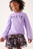 Baker by Ted Baker Lilac Purple Sweater and Skirt Set