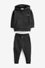 Black Baker by Ted Baker Zip Through Hoodie and Jogger Set