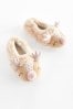 Brown Reindeer Ballet Slippers