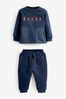 Grey Baker by Ted Baker (0-6yrs) Quilted Sweater and Jogger Set