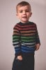 Multi Fine Gauge Striped Knitted Jumper (3mths-7yrs)