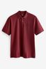 Red Burgundy Pique Polo Shirt, Regular