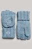 Superdry Blue Cable Knit Gloves