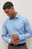 Grau gestreift/Blau-Twill - Schmale Passform - Trimmed Shirts 2 Pack, Slim Fit