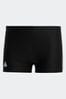 adidas Black Classic 3-Stripes Swim Boxers
