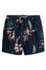Superdry Blue Vintage Hawaiian Swim Shorts