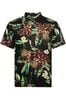 Superdry Black Vintage Hawaiian Short Sleeve Shirt