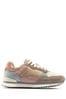 Hoff Barcelona Turnschuhe aus Veloursleder, Nude/Blau