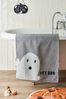 Grey Halloween Ghost Towel