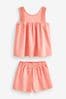 Pink Textured Top and Short Set (3-16yrs)