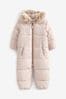 Pink Shower Resistant Foil Spot Printed Snowsuit (3mths-7yrs)