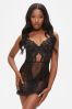 Black Ann Summers The Sweetheart Lace Body