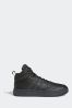 adidas Black Hoops 3.0 Mid Lifestyle Basketball Classic Fur Lining Winterized Trainers