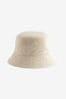 Stone Linen Blend Bucket Hat