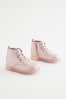 Pink Glitter Light-Up Boots