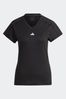 adidas Black Aeroready Train Essentials Minimal Branding V-Neck T-Shirt