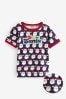 Little Bird by Jools Oliver Navy Short Sleeve Christmas Super Santa T-Shirt